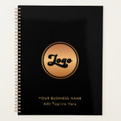 Add Custom Gold Business Logo Tekst Bedrijf 2024 Planner (Voorkant)