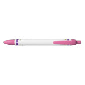 Add custom name stars yellow purple zwarte inkt pen (Achterkant)