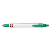 Add custom name stripes burgundy green zwarte inkt pen (Achterkant)