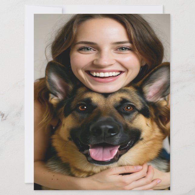 Add German Shepherd Photo Personalize (Voorkant)