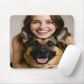 Add German Shepherd Photo Personalize Muismat (Met muis)
