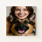 Add German Shepherd Photo Personalize Notitieboek (Achterkant)