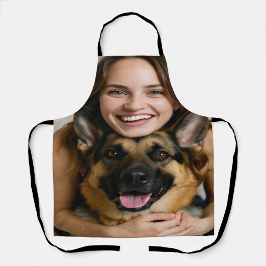 Add German Shepherd Photo Personalize Schort (Voorkant)