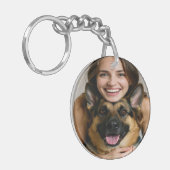 Add German Shepherd Photo Personalize Sleutelhanger (Voorkant Links)