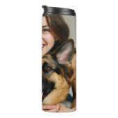 Add German Shepherd Photo Personalize Thermosbeker (Geroteerd rechts)
