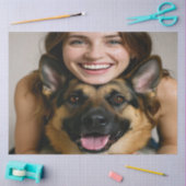 Add German Shepherd Photo Personalize Tissuepapier (Craft)
