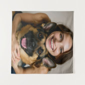 Add German Shepherd Photo Personalize Wandkleed (Voorkant (horizontaal))