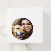 Add Golden Retriever Photo Personalize Bedankjes Labels (In situ)