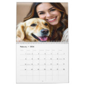 Add Golden Retriever Photo Personalize Kalender (Feb 2026)