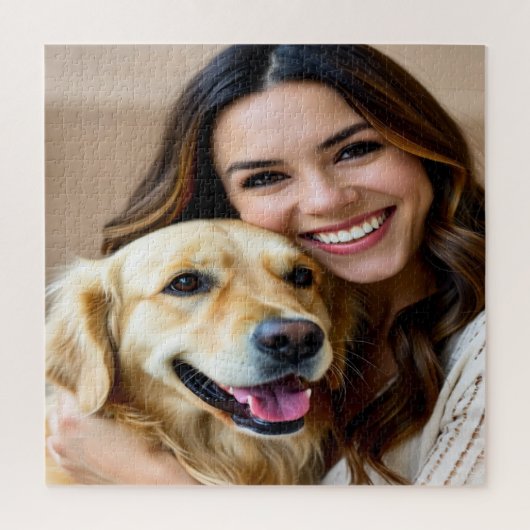 Add Golden Retriever Photo Personalize Legpuzzel (Verticaal)