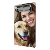 Add Golden Retriever Photo Personalize Mini Klembord (Angled2)