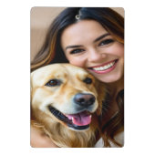 Add Golden Retriever Photo Personalize Mini Klembord (Achterkant)