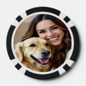 Add Golden Retriever Photo Personalize Poker Chips (Achterkant)