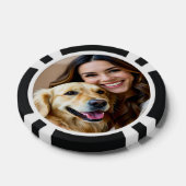 Add Golden Retriever Photo Personalize Poker Chips (Enkel)