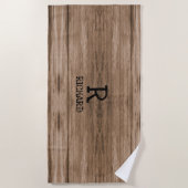 Add Initial Name Wood Wooden Plank Wall Look  Strandlaken (Voorkant)