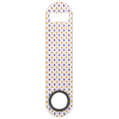 Add initials purple and orange speed flessenopener (Achterkant)