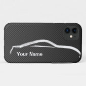 "add jouw naam" 370z w/ Faux koolstofvezel Case-Mate iPhone Case (Achterkant (horizontaal))