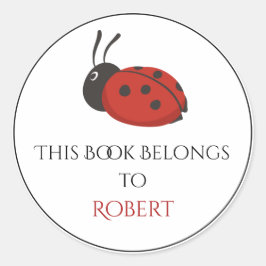 Add jouw naam aangepaste sjabloon boek label stick