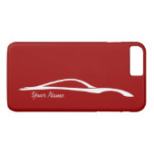 "add jouw naam" G37 White Silhouette - Red Case-Mate iPhone Case (Achterkant (Horizontaal))