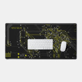 Add Jouw naam Routing Process Modern Geel Zwart Bureaumat (Keyboard & Muis)