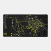 Add Jouw naam Routing Process Modern Geel Zwart Bureaumat (Voorkant)