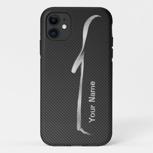 "add jouw naam" Silver G37 Convertible Silhouette Case-Mate iPhone Case (Achterkant)