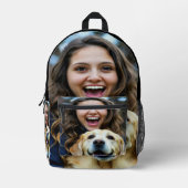 Add Labrador Retriever Photo Personalize Bedrukte Rugzak (Voorkant)