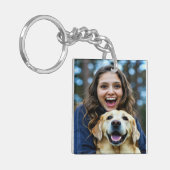 Add Labrador Retriever Photo Personalize Sleutelhanger (Voorkant Links)