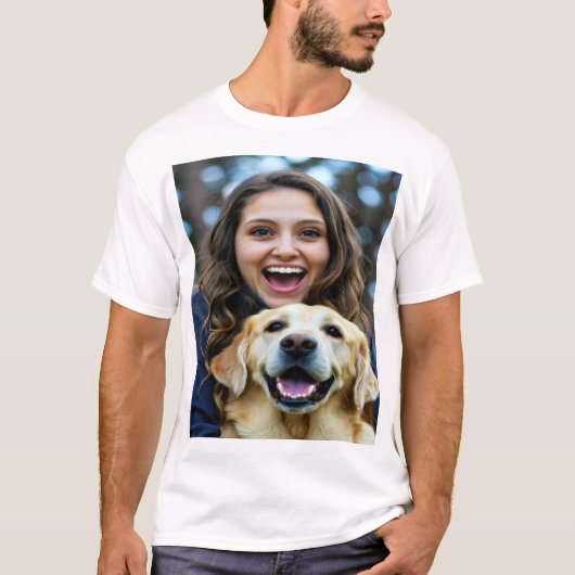 Add Labrador Retriever Photo Personalize T-shirt (Voorkant)