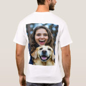 Add Labrador Retriever Photo Personalize T-shirt (Achterkant)