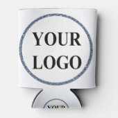 ADD LOGO Bruids Trouwdouche Elegante Tekens Blikjeskoeler (Voorkant)