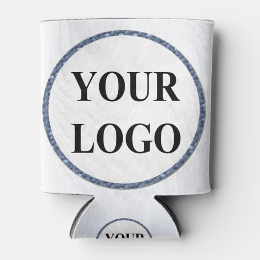 ADD LOGO Bruids Trouwdouche Elegante Tekens Blikjeskoeler (Voorkant)