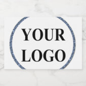 ADD LOGO Bruids Trouwdouche Elegante Tekens Sparkling Wijnetiket (Enkel label)