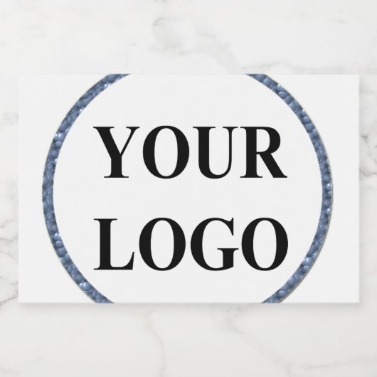 ADD LOGO Bruids Trouwdouche Elegante Tekens Sparkling Wijnetiket (Enkel label)