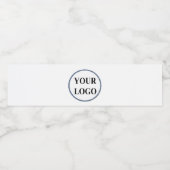 ADD LOGO Bruids Trouwdouche Elegante Tekens Waterfles Etiket (Enkel label)