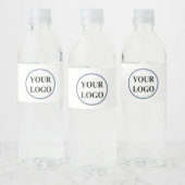 ADD LOGO Bruids Trouwdouche Elegante Tekens Waterfles Etiket (Flessen)