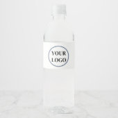 ADD LOGO Bruids Trouwdouche Elegante Tekens Waterfles Etiket (Voorkant)