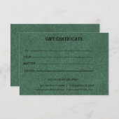 Add Logo Editable Business Gift Certificate (Voorkant / Achterkant)