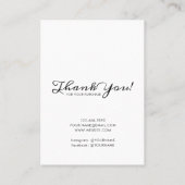 Add Logo Hand Drawn Frame Earrings Display Card 03 Visitekaartje (Achterkant)