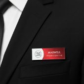 Add Logo | Modern Simple Elegant Magnet Title Naambadge