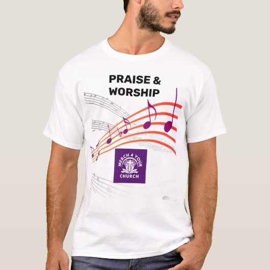 ADD LOGO Praise Worship Team T-shirt (Voorkant)