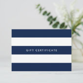 Add Logo Stripes & Custom Color Gift Certificate (Staand voorkant)