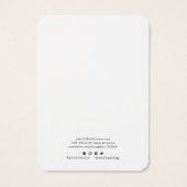 Add Logo Typewriter Necklace Display Card Visitekaartje (Achterkant)