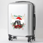 ADD-NAAM - Kind voor mooie kerstmis met neuskonen Sticker (Koffer)