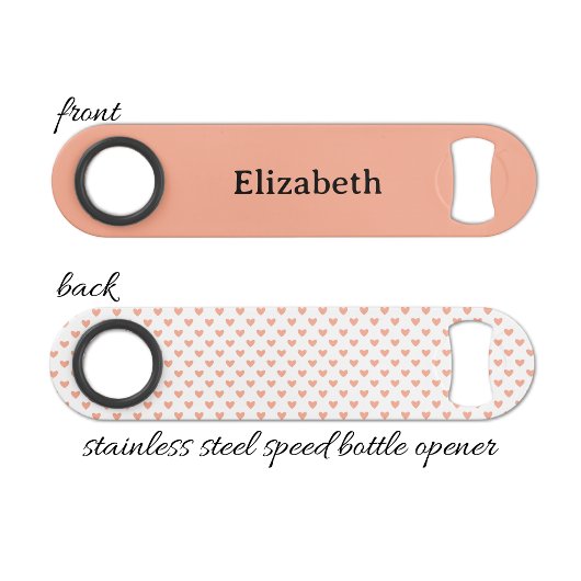 Add name black and peach speed flessenopener