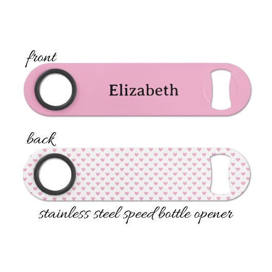 Add name black and pink speed flessenopener