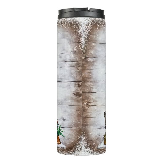 Add Name, Crazy Book Lady, Bookshelf Chair  Thermosbeker (Achterkant)