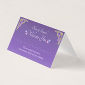 Add Name - Table Place Card - with Messages  Kaart (Voorkant)