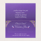 Add Name - Table Place Card - with Messages  Kaart (Buitenkant ongevouwen)