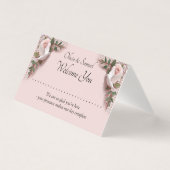 Add Name - Table Place Card - with Messages  Kaart (Voorkant)